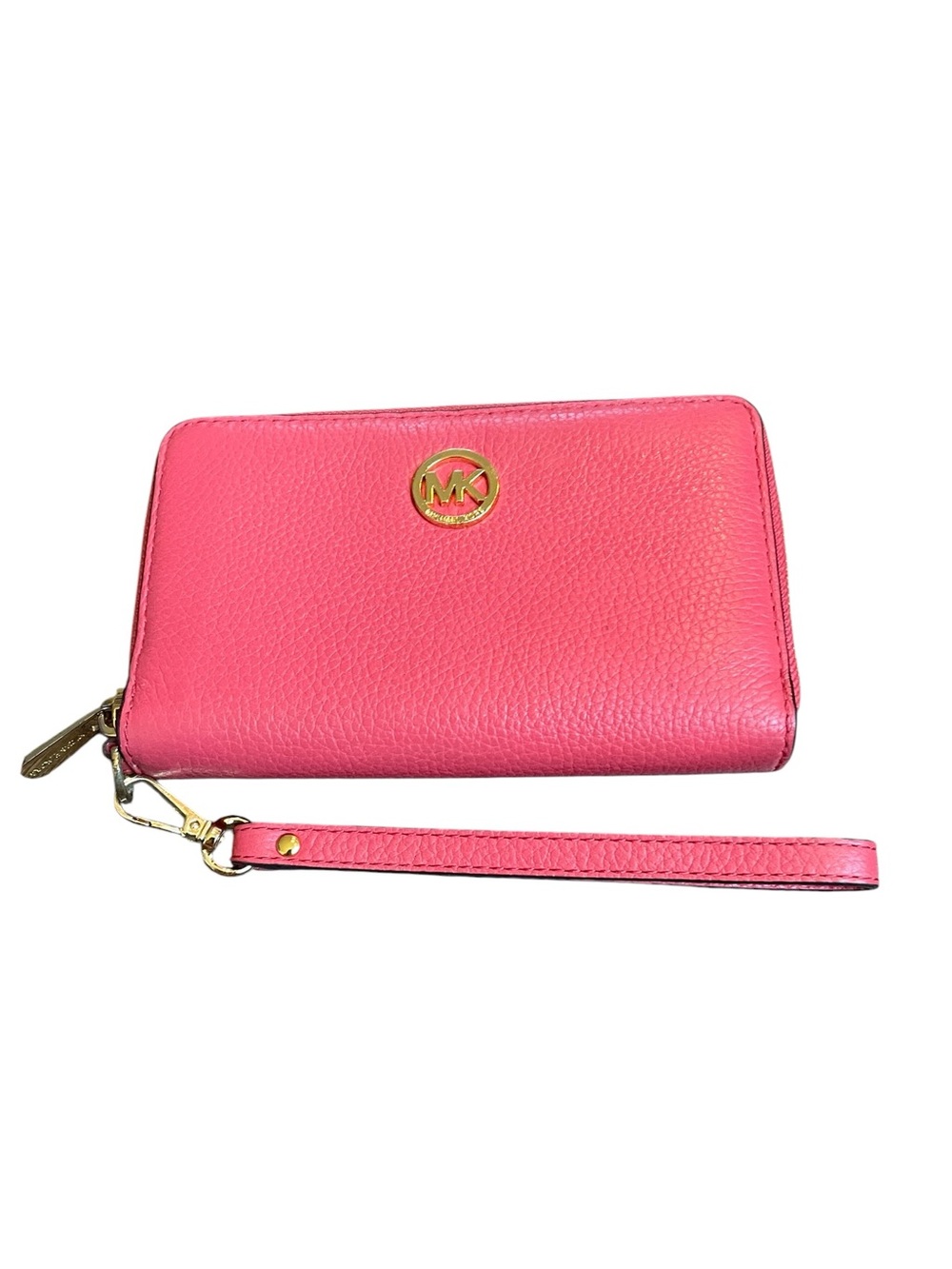 Michael Kors Fulton Zip Large Wristlet Red